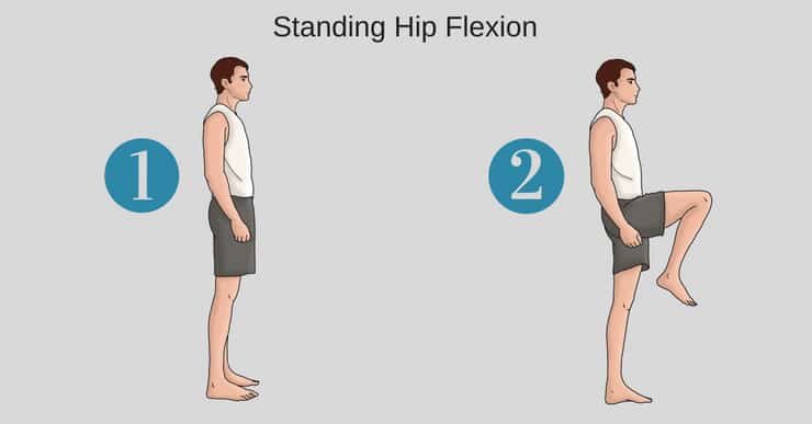 standing hip flexion test